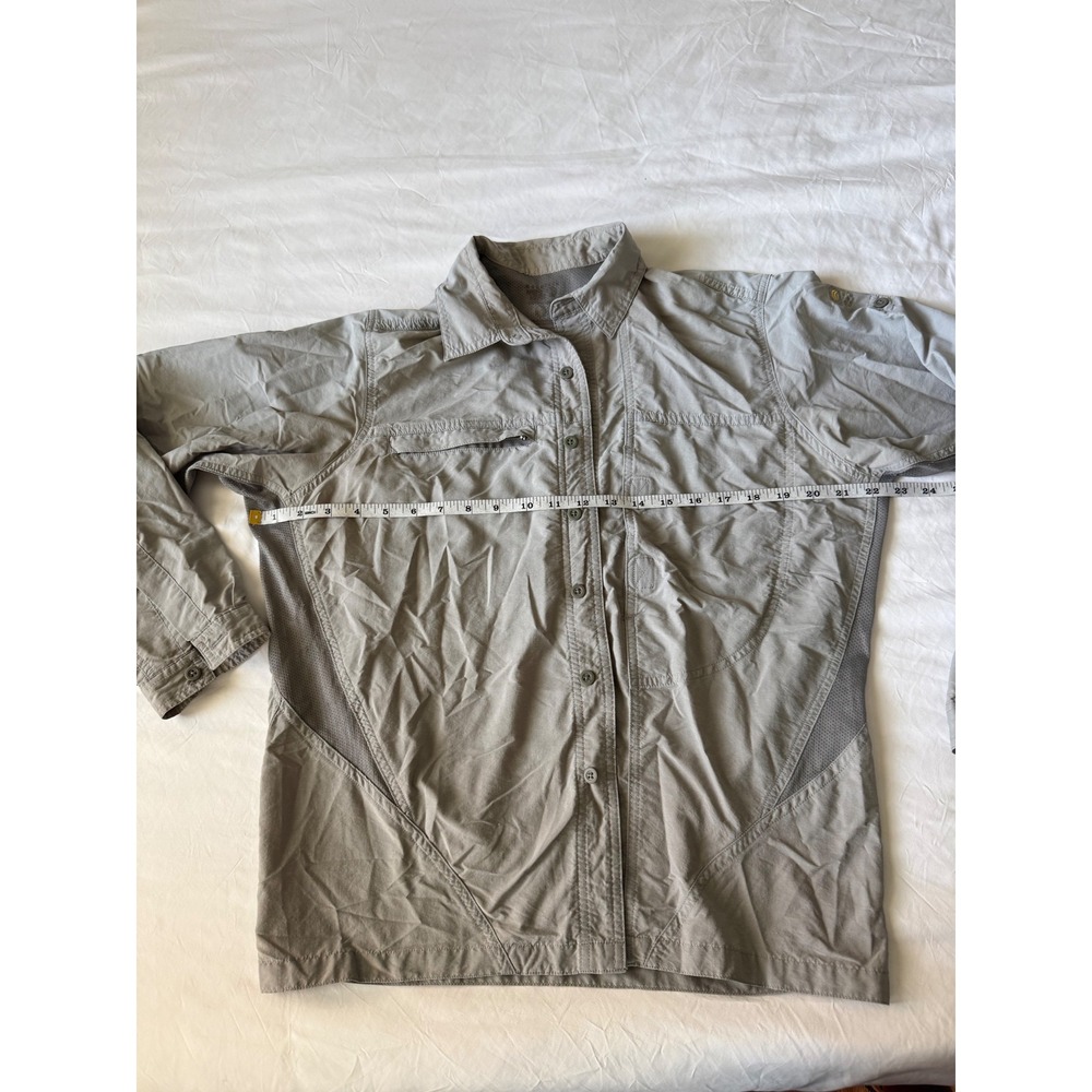Mountain Hardwear Womens Gray Long Sleeve Ventilated Hiking Shirt OM1019